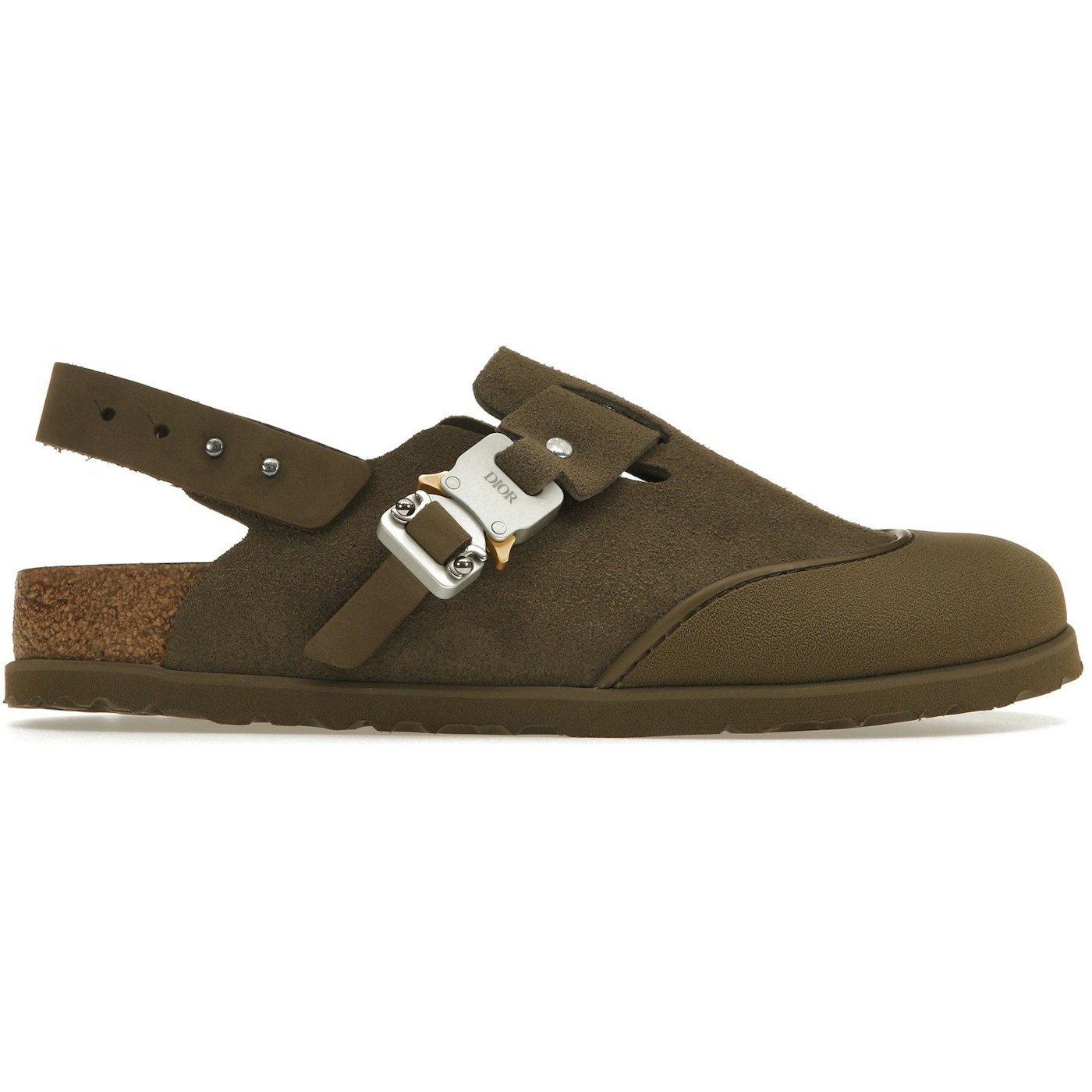 Dior by Birkenstock Mule Tokio Khaki Nubuck Calfskin 2 Dior by Birkenstock Mule Tokio Khaki Nubuck Calfskin