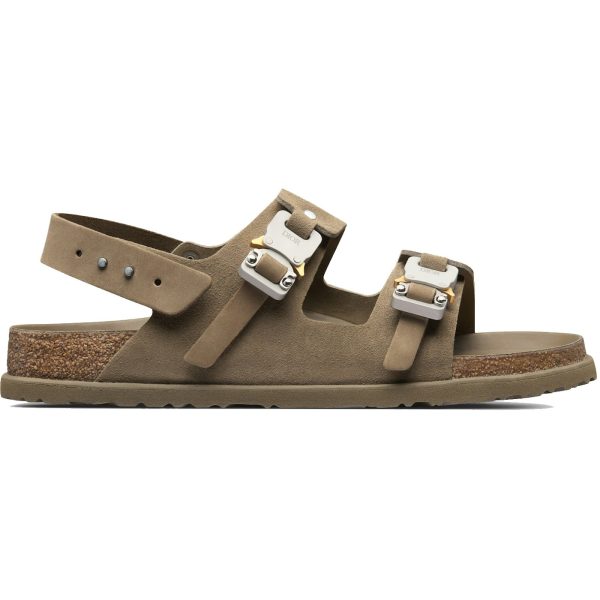 Dior by Birkenstock Sandale Milano Khaki Nubuck Calfskin