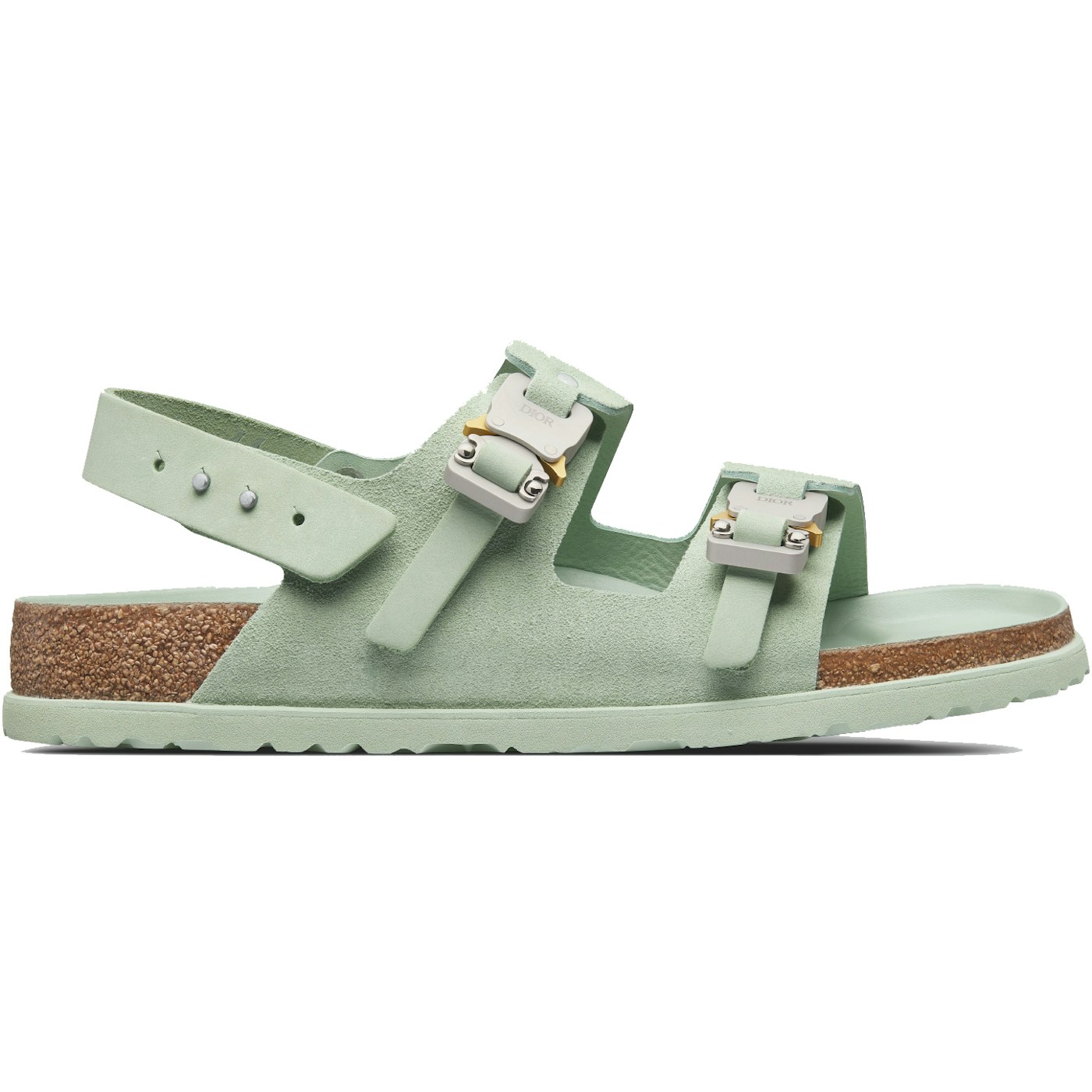Dior by Birkenstock Sandale Milano Pastel Green Nubuck Calfskin
