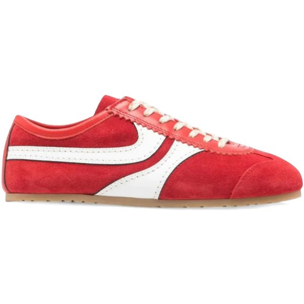 Dries Van Noten Suede Capsule Sneakers Red White (Womens)