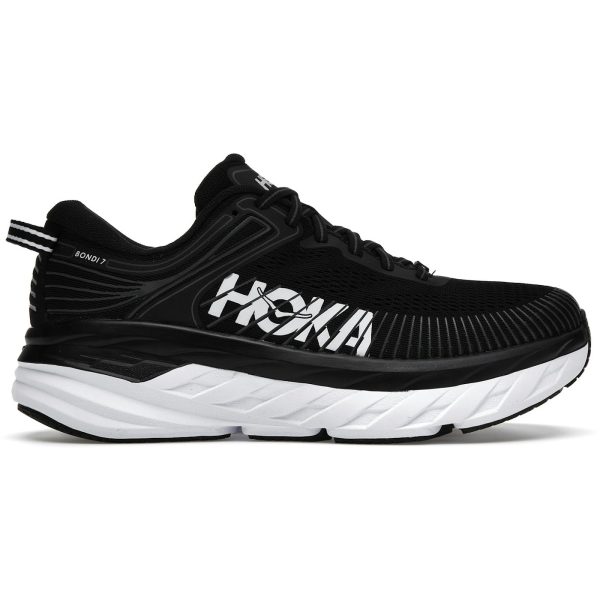Hoka One One Bondi 7 Black White (Womens)