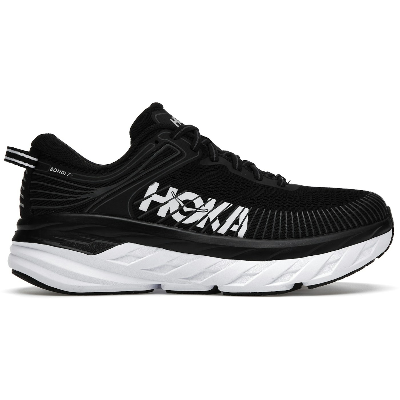 Hoka One One Bondi 7 Black White (Womens)