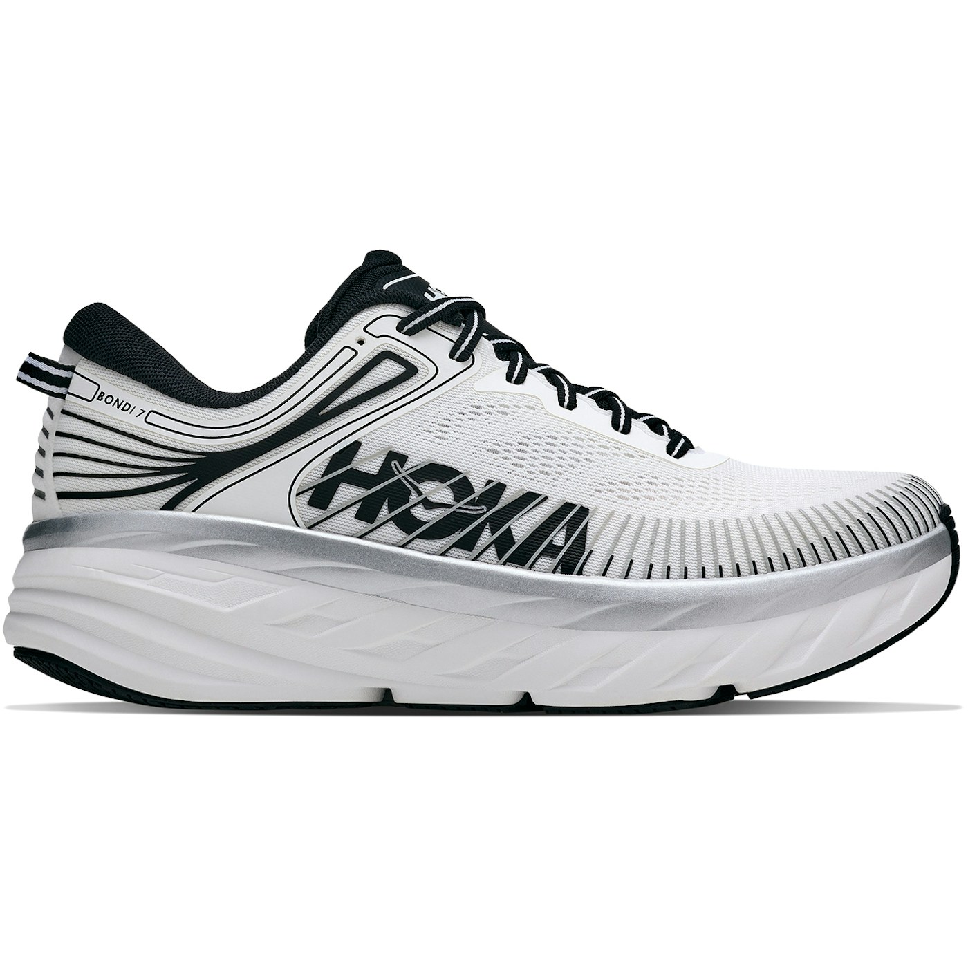 Hoka One One Bondi 7 White Black (Womens) 3 Hoka One One Bondi 7 White Black (Womens)