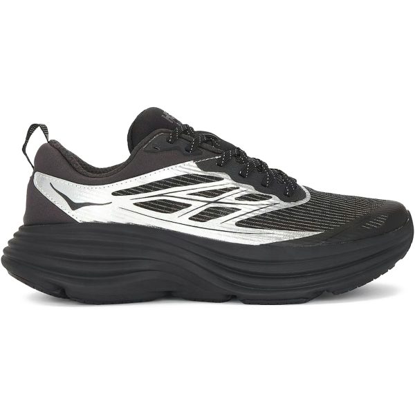 Hoka One One Bondi 8 Caged Stealth/Tech Silver/Black