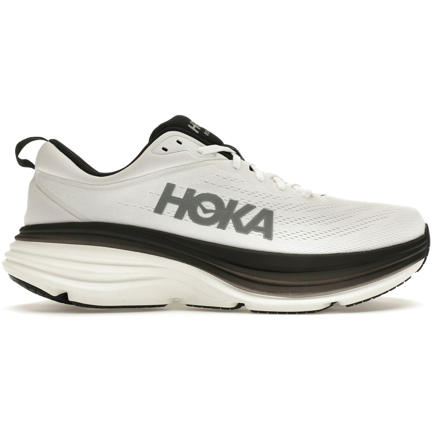 Hoka One One Bondi 8 White Black 1 Hoka One One Bondi 8 White Black