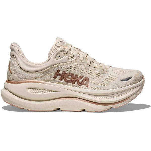 Hoka One One Bondi 9 Oat Milk Rose Gold (Womens)
