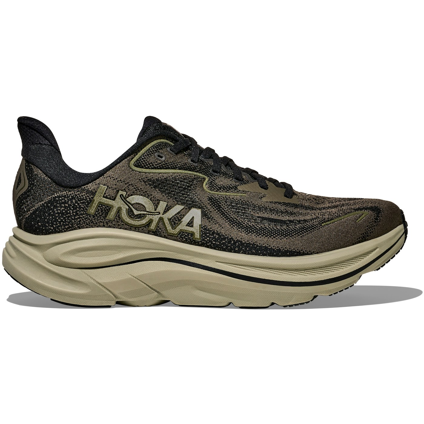 Hoka One One Clifton 10 Dark Roast Black