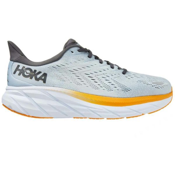Hoka One One Clifton 8 Blue Fog Orange