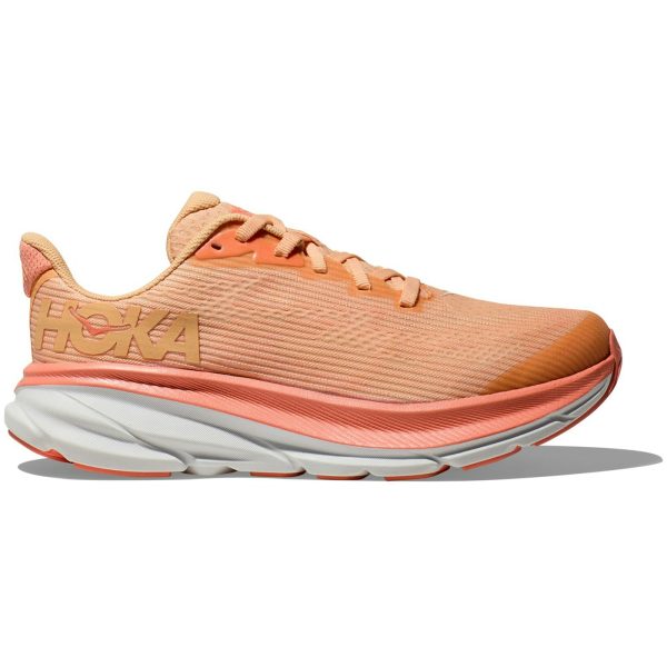 Hoka One One Clifton 9 Cantaloupe White (GS)