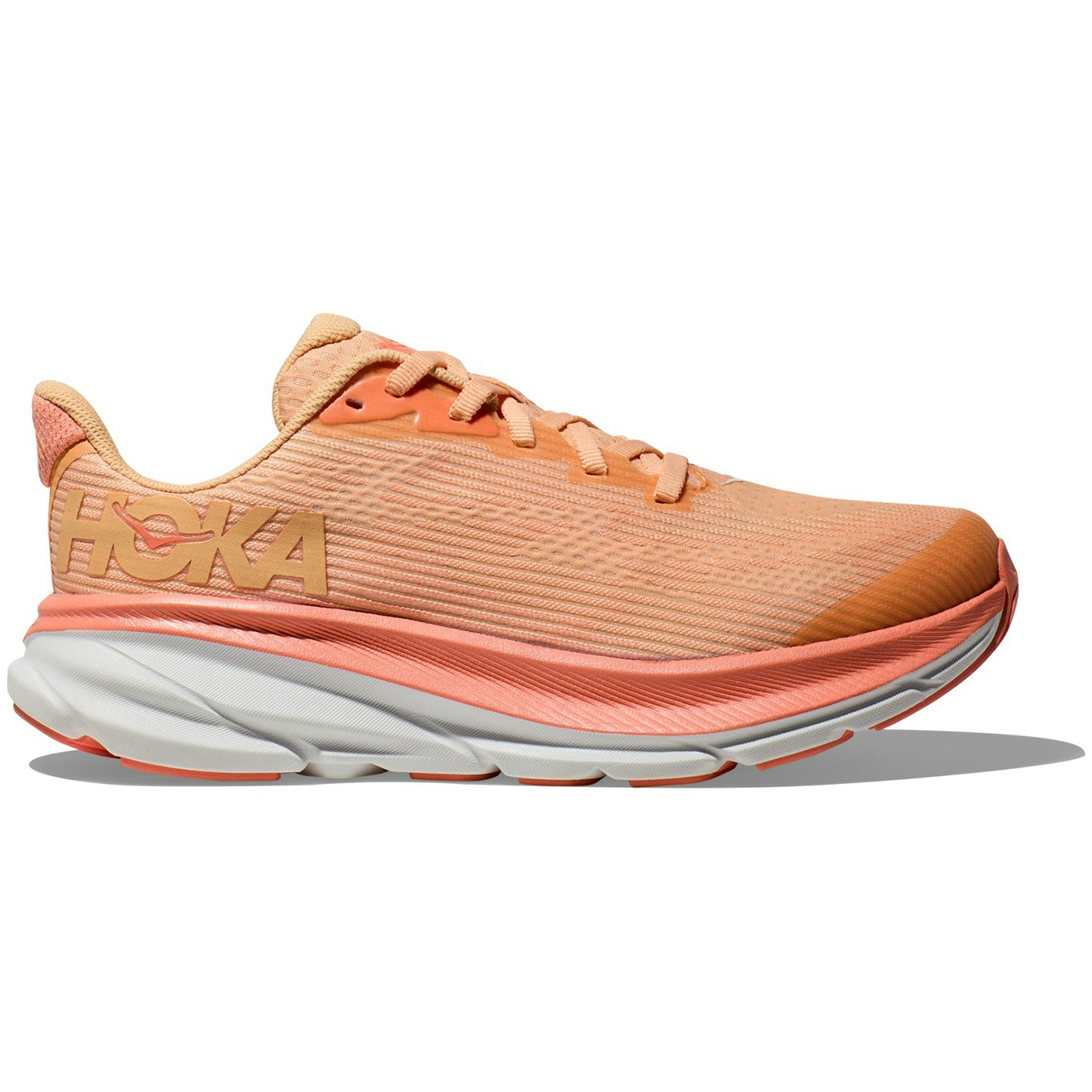 Hoka One One Clifton 9 Cantaloupe White (GS)
