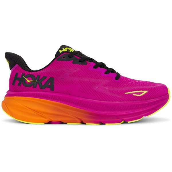 Hoka One One Clifton 9 Fuchsia Black