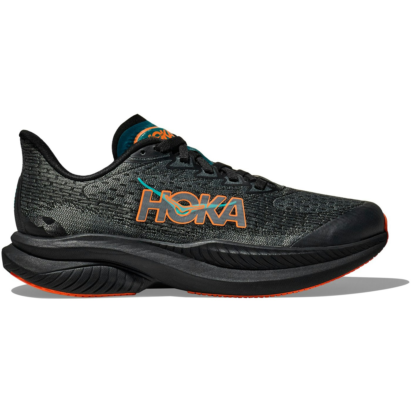 Hoka One One Mach 6 Black Electric Tangerine (GS)