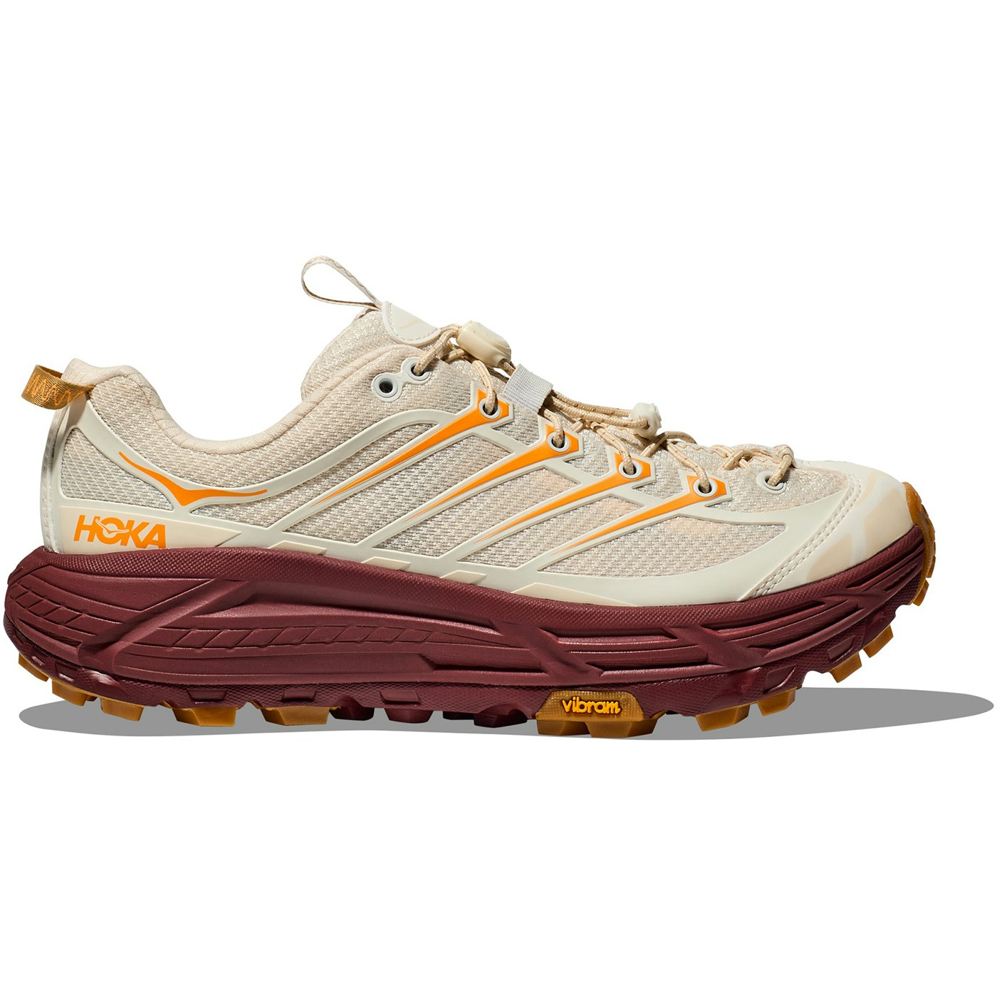 Hoka One One Mafate Three2 Vanilla Varsity Burgundy