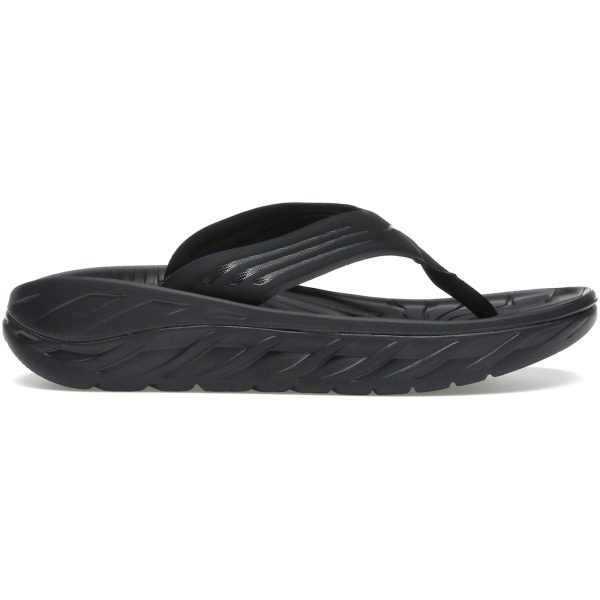 Hoka One One Ora Recovery Flip Black Dark Gull Grey