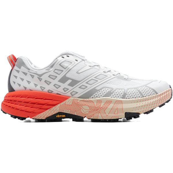 Hoka One One Speedgoat 2 White Tomato