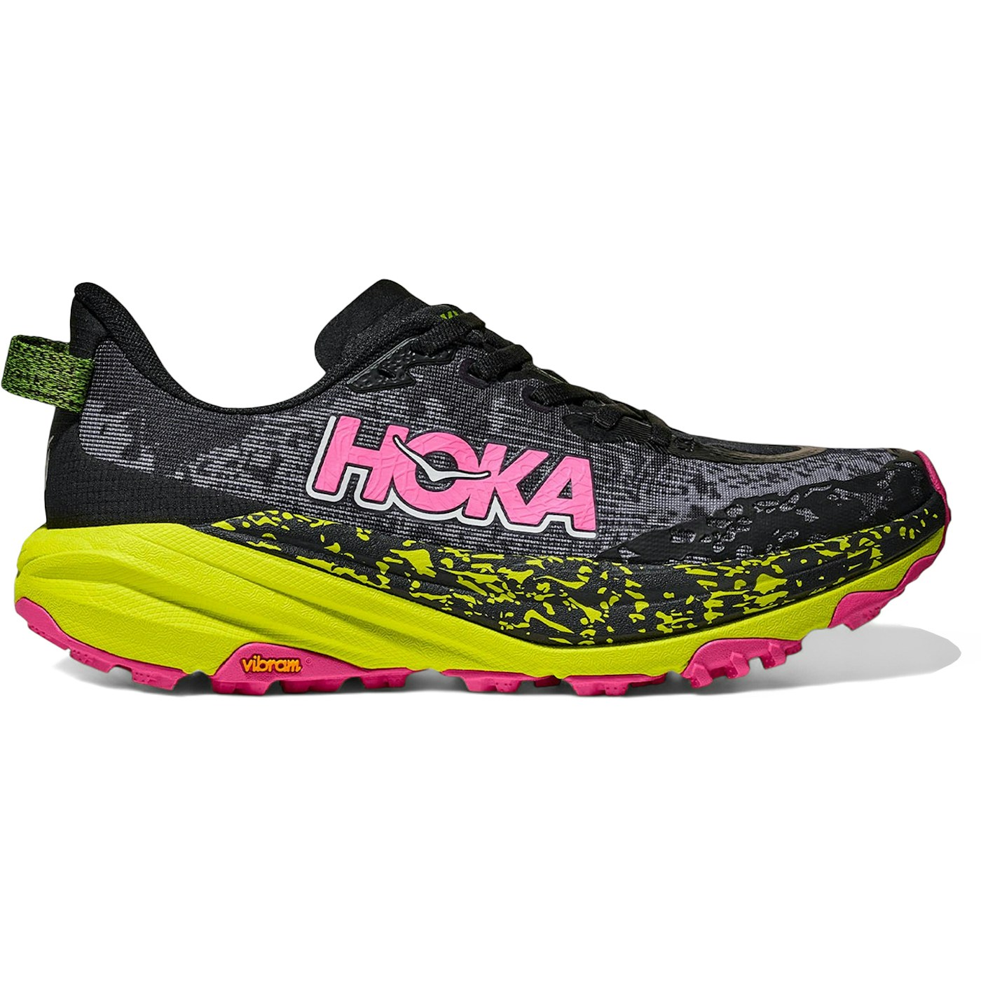 Hoka One One Speedgoat 6 Black Neon Citrus (Womens)