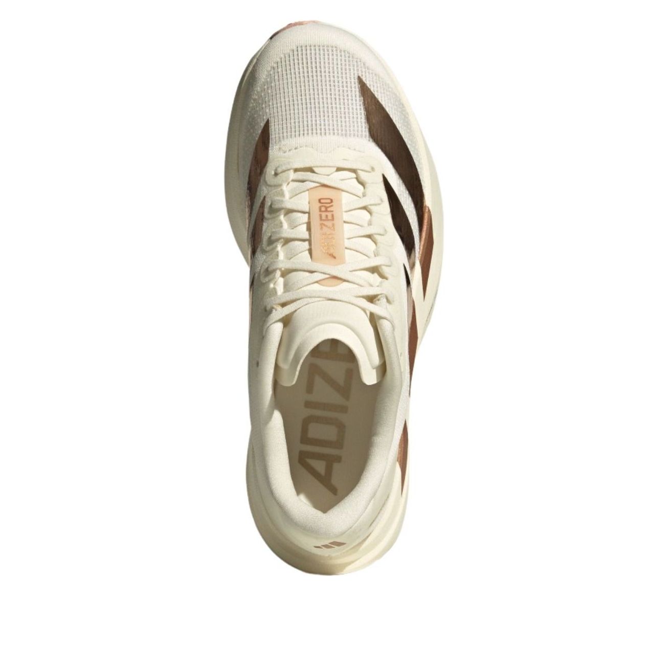 adidas Adizero Evo SL Metallic Stripes Off White Copper (Womens) 5 adidas Adizero Evo SL Metallic Stripes Off White Copper (Womens)