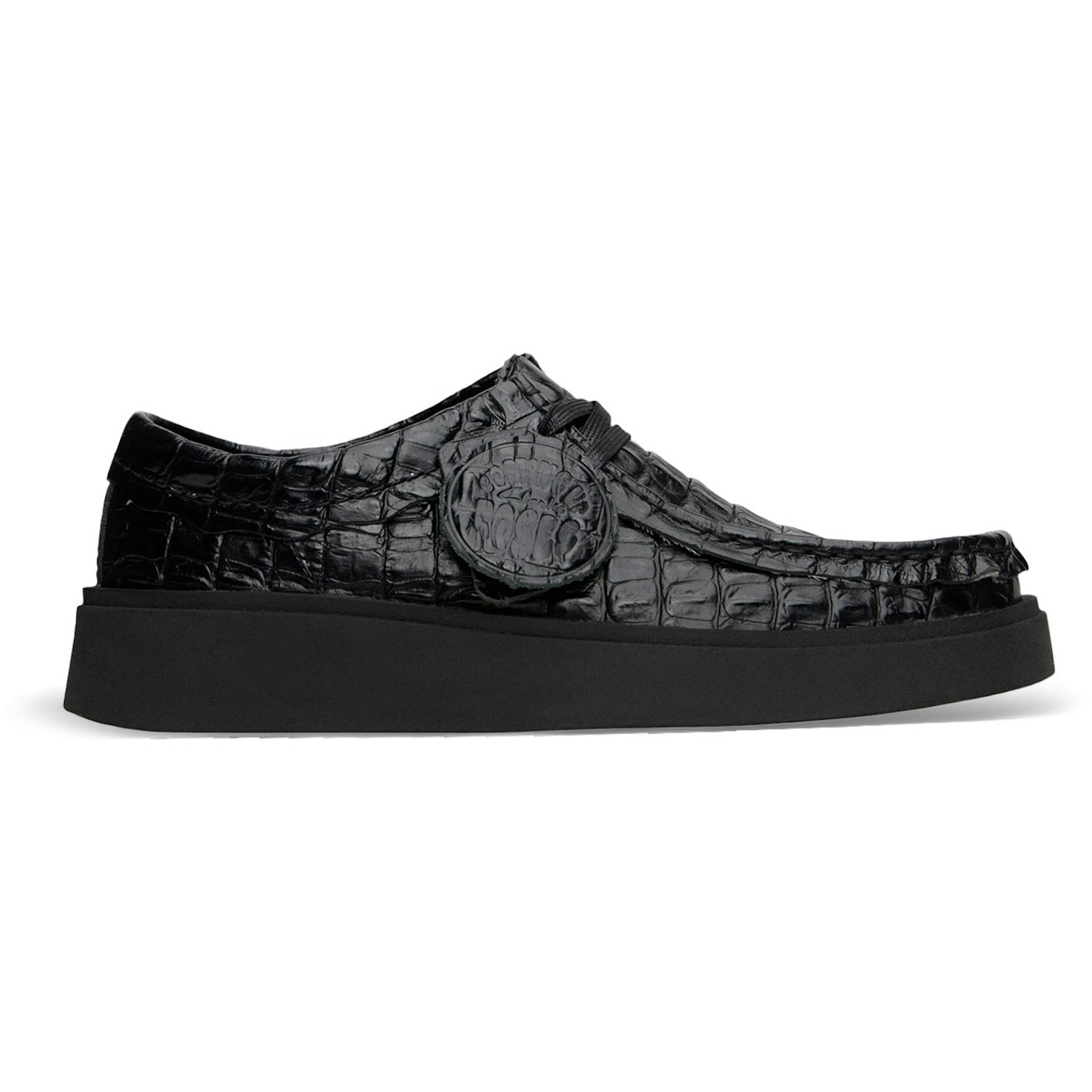 Martine Rose x Clarks Torview Croc Embossed Lace Up Black 1 Martine Rose x Clarks Torview Croc Embossed Lace Up Black