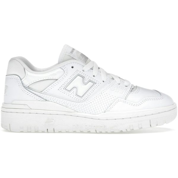 New Balance 550 Triple White Patent (Womens)