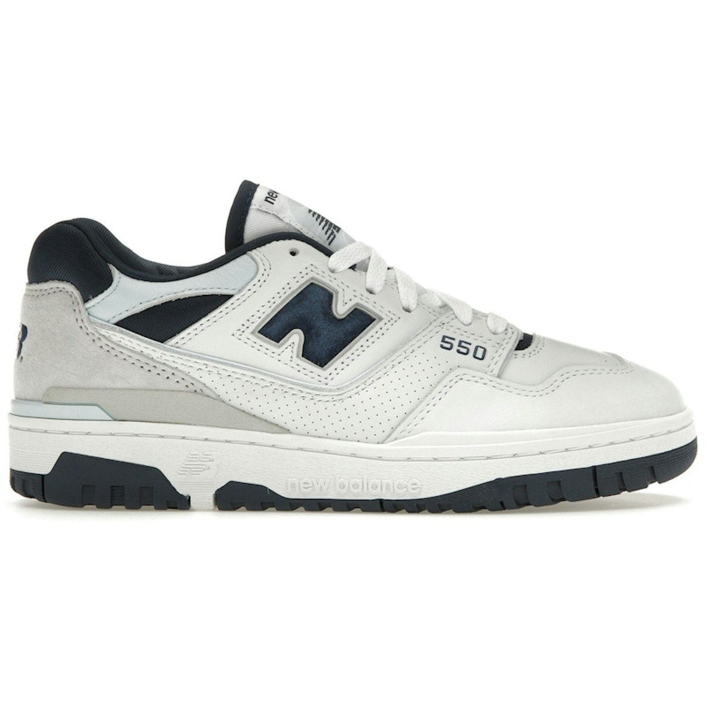 New Balance 550 White NB Navy 1 New Balance 550 White NB Navy