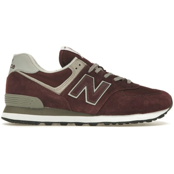 New Balance 574 Burgundy White
