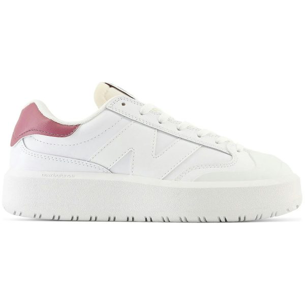 New Balance CT302 White Washed Burgundy