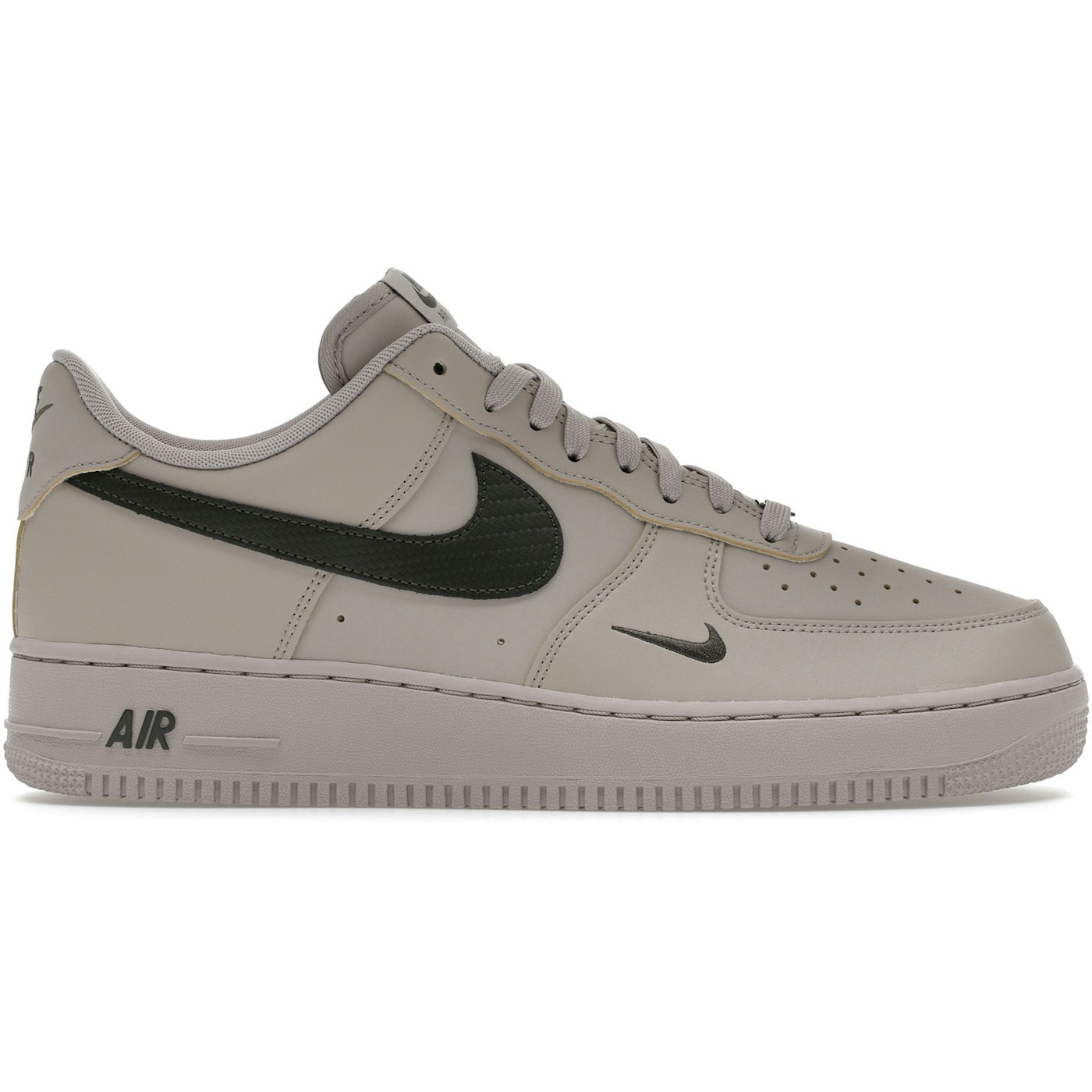 Nike Air Force 1 Low 07 Carbon Fiber Swoosh College Grey Newsprint 1 Nike Air Force 1 Low 07 Carbon Fiber Swoosh College Grey Newsprint