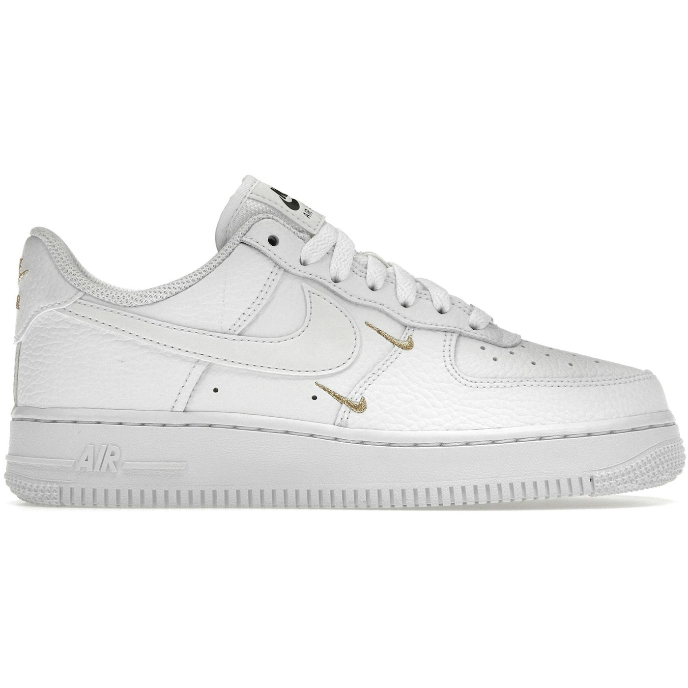 Nike Air Force 1 Low 07 Essential White Metallic Gold (Womens) 2 Nike Air Force 1 Low 07 Essential White Metallic Gold (Womens)