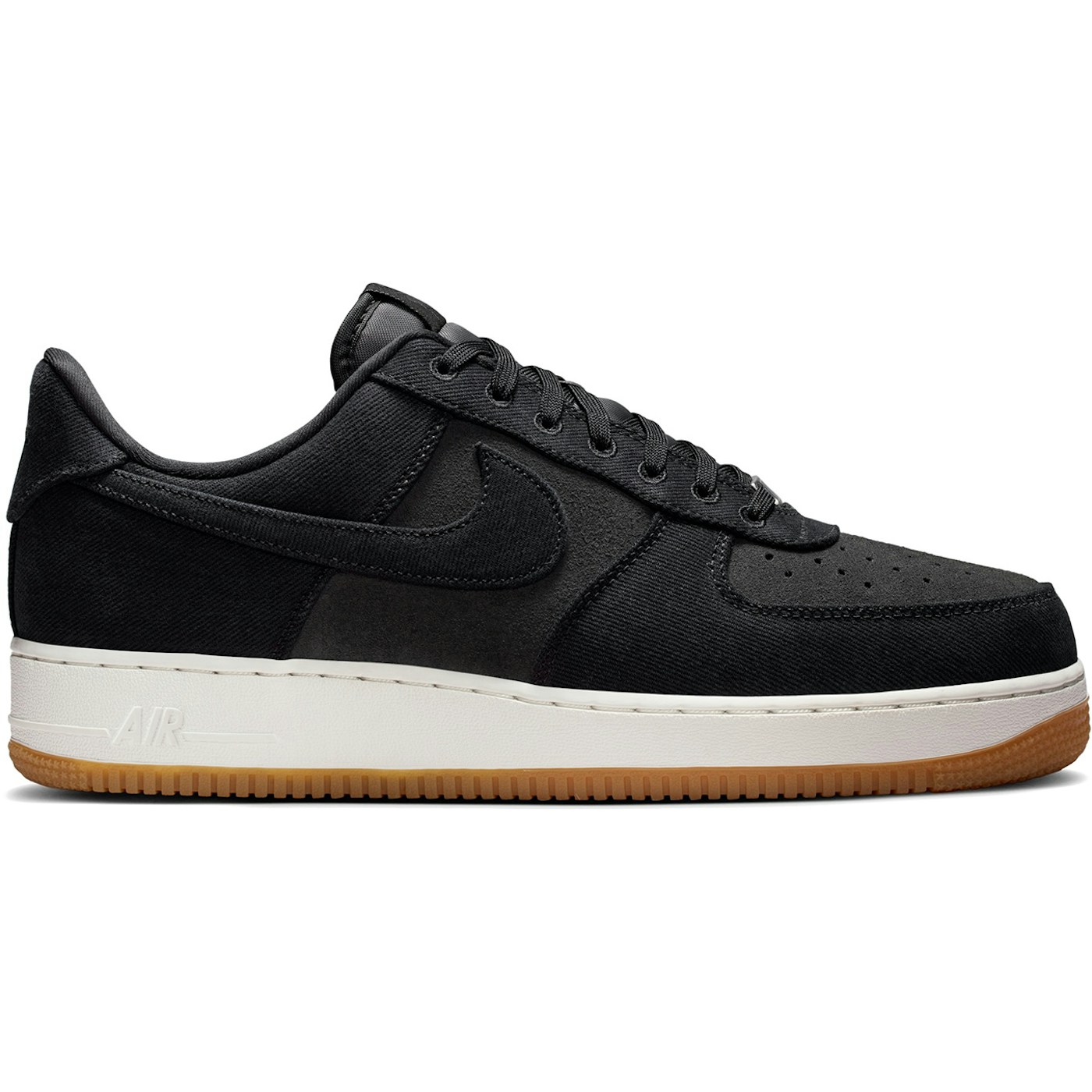 Nike Air Force 1 Low 07 LV8 Black Canvas 2 Nike Air Force 1 Low 07 LV8 Black Canvas