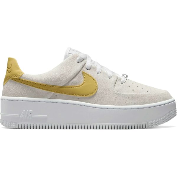 Nike Air Force 1 Sage Low White Infinite Gold (Womens)