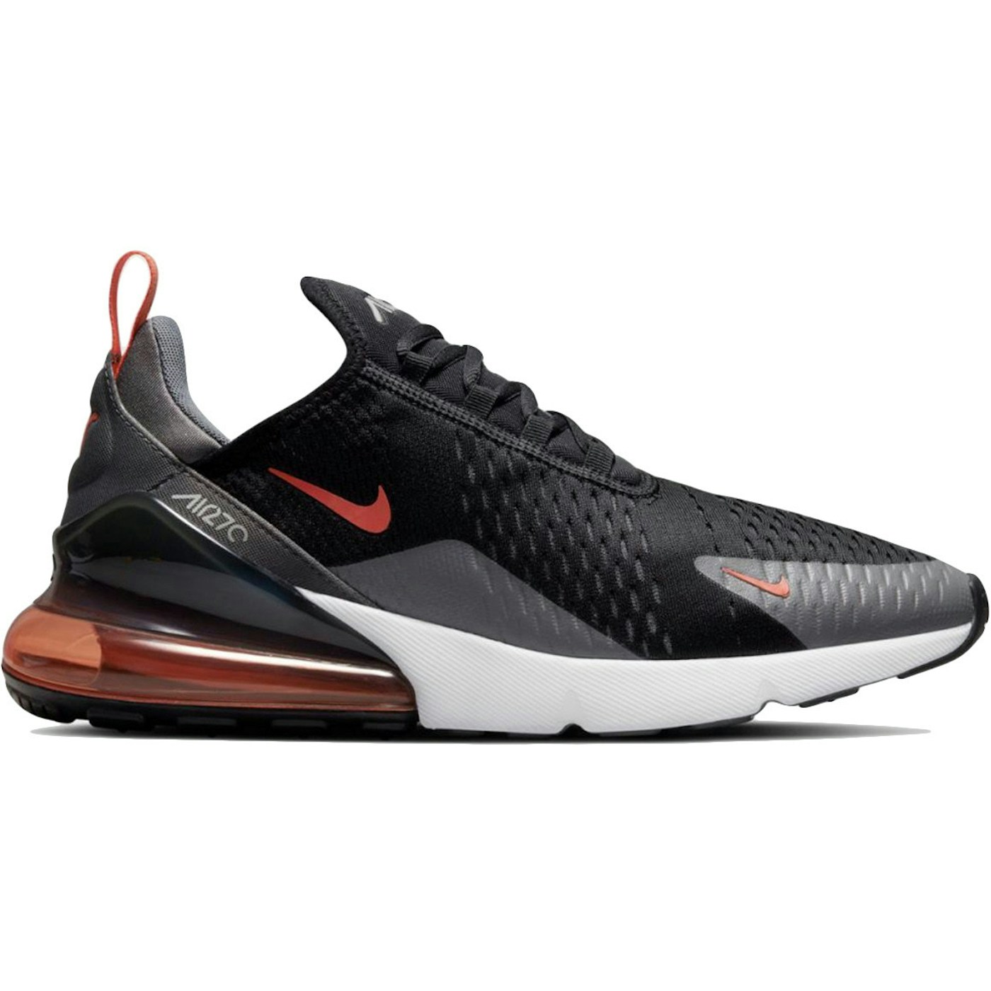 Nike Air Max 270 Essential Black Grey Orange 2 Nike Air Max 270 Essential Black Grey Orange