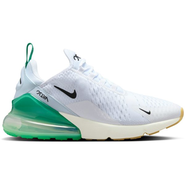Nike Air Max 270 White Summit White Stadium Green Black (Womens)
