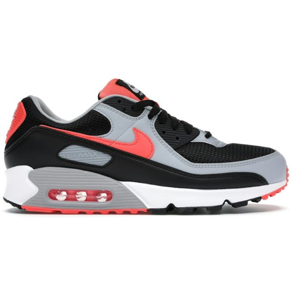 Nike Air Max 90 Black Radiant Red Wolf Grey