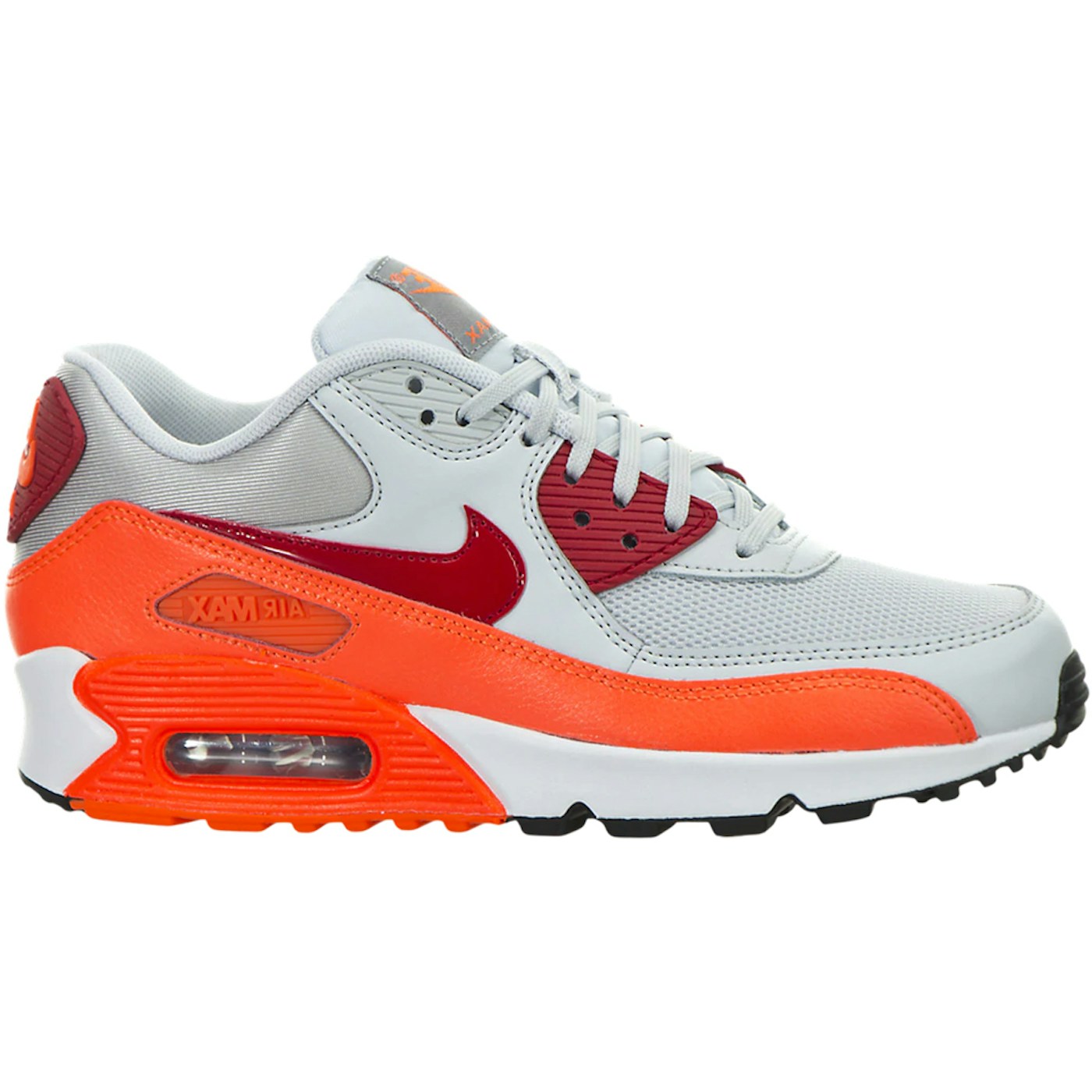 Nike Air Max 90 Essential Pure Platinum Total Crimson (Womens)
