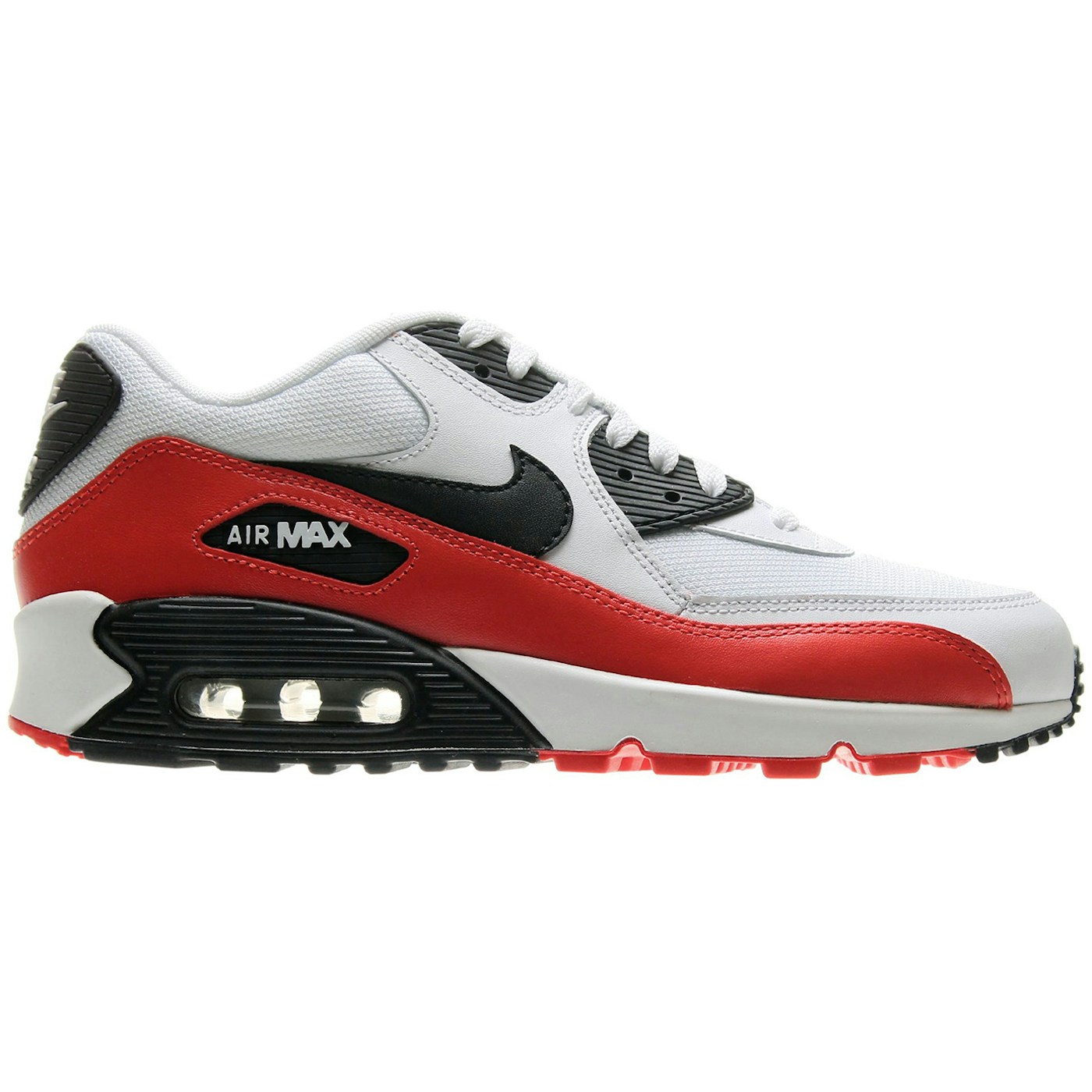 Nike Air Max 90 Essential White Black Light Crimson