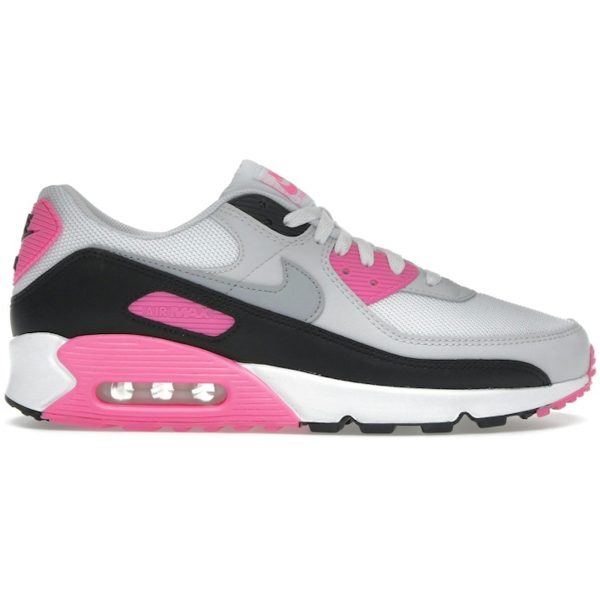 Nike Air Max 90 White Pink Glow Wolf Grey (Womens)
