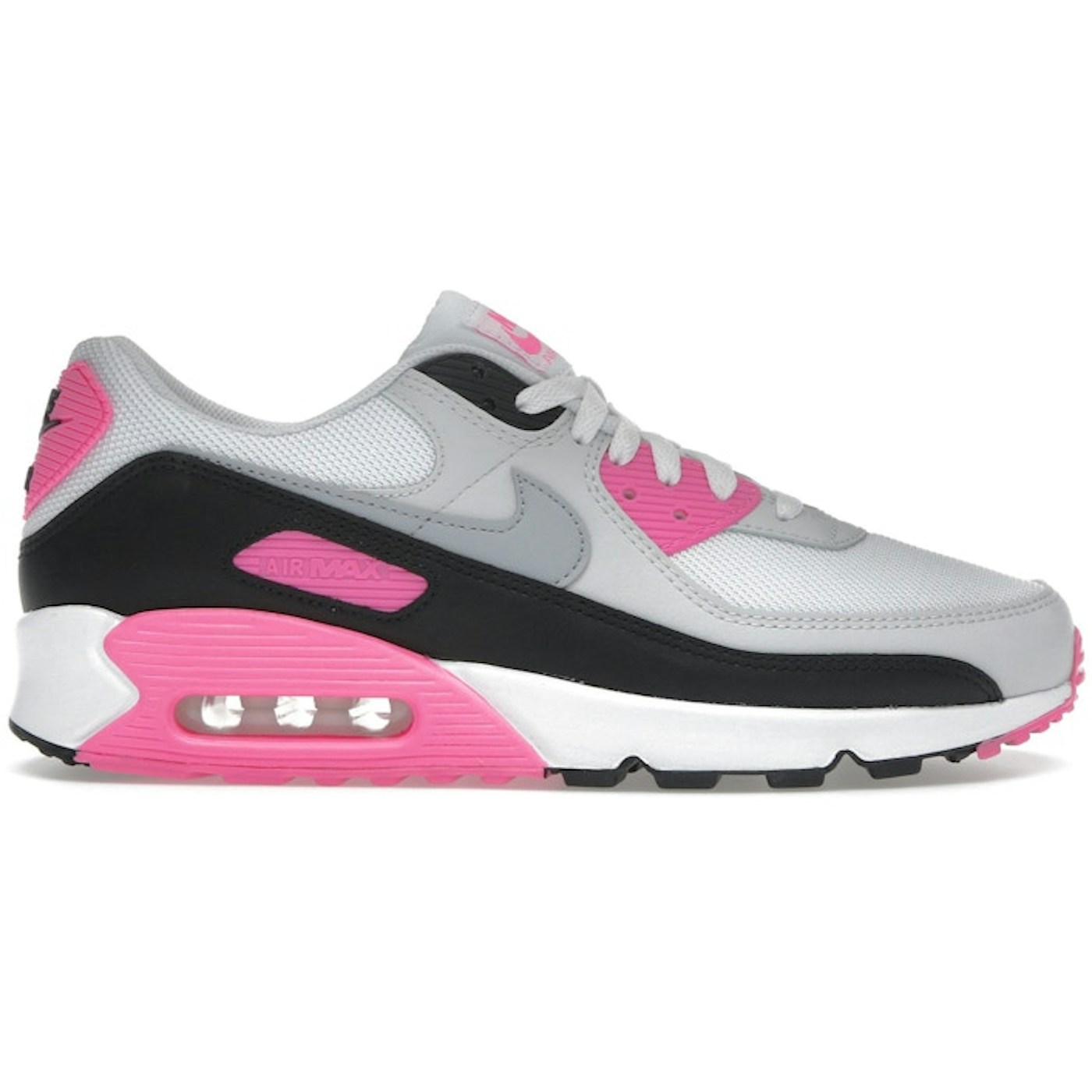 Nike Air Max 90 White Pink Glow Wolf Grey (Womens)