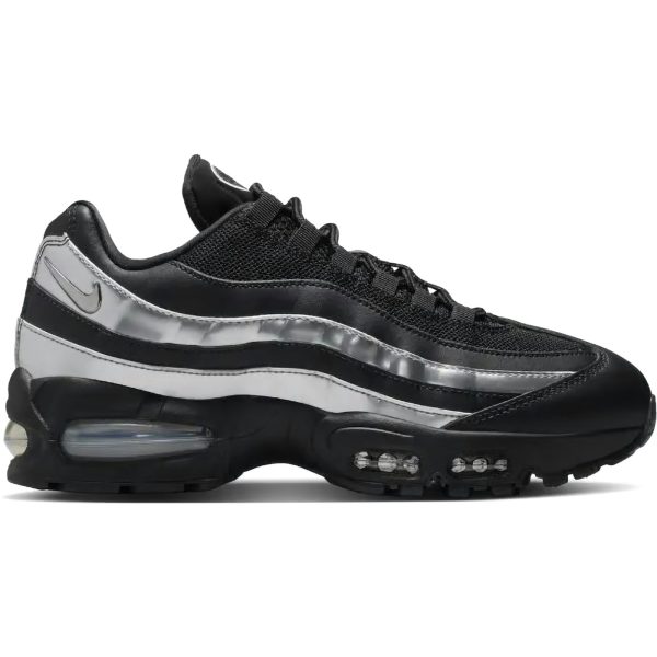Nike Air Max 95 Big Bubble Black Metallic Silver (Womens)