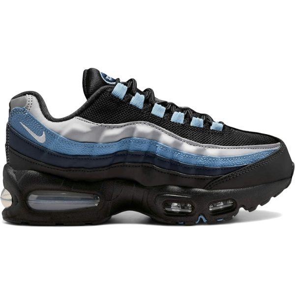Nike Air Max 95 Black Smoke Grey Work Blue (GS)
