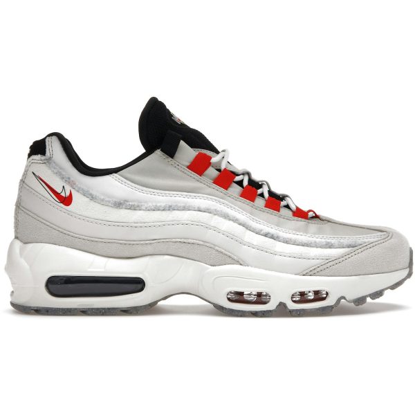 Nike Air Max 95 Light Bone Habanero Red