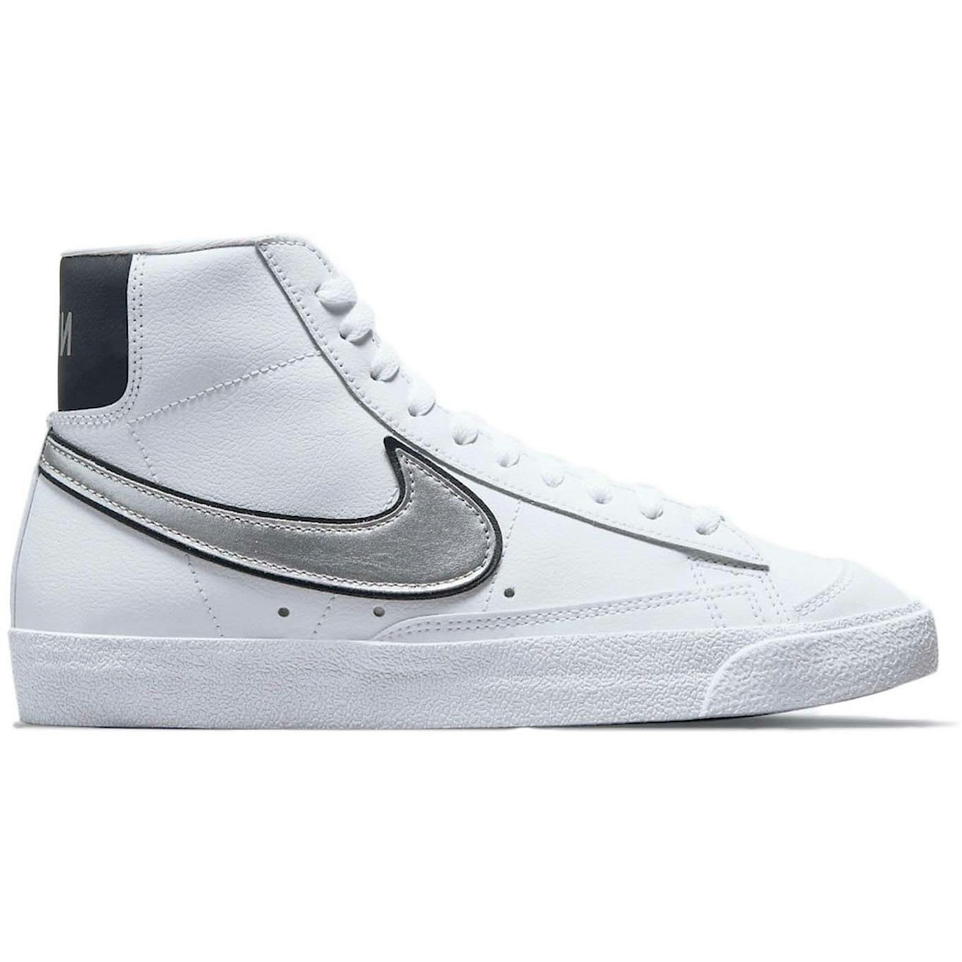Nike Blazer Mid 77 Essential White Metallic Silver (Womens) 2 Nike Blazer Mid 77 Essential White Metallic Silver (Womens)