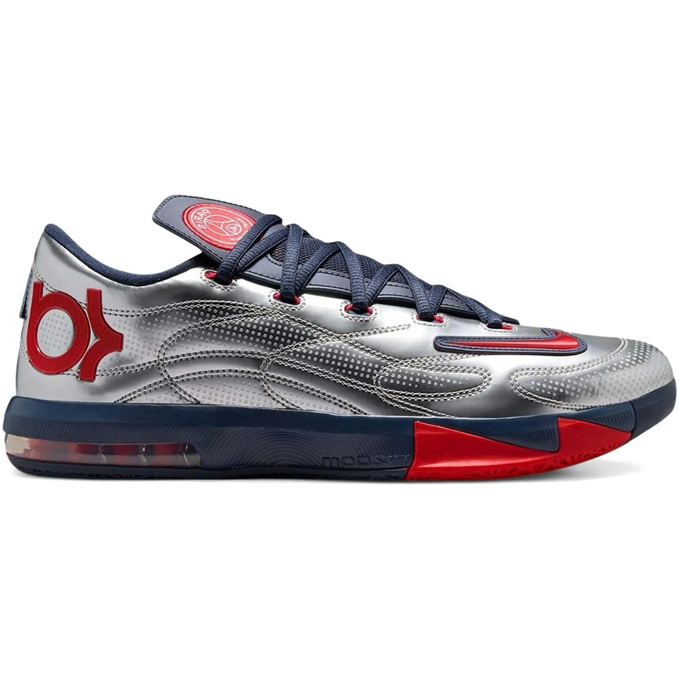 Nike KD 6 PSG Paris Saint-Germain Metallic Silver Navy