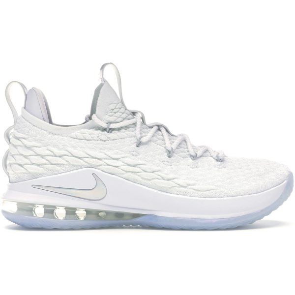 Nike LeBron 15 Low White Metallic Silver