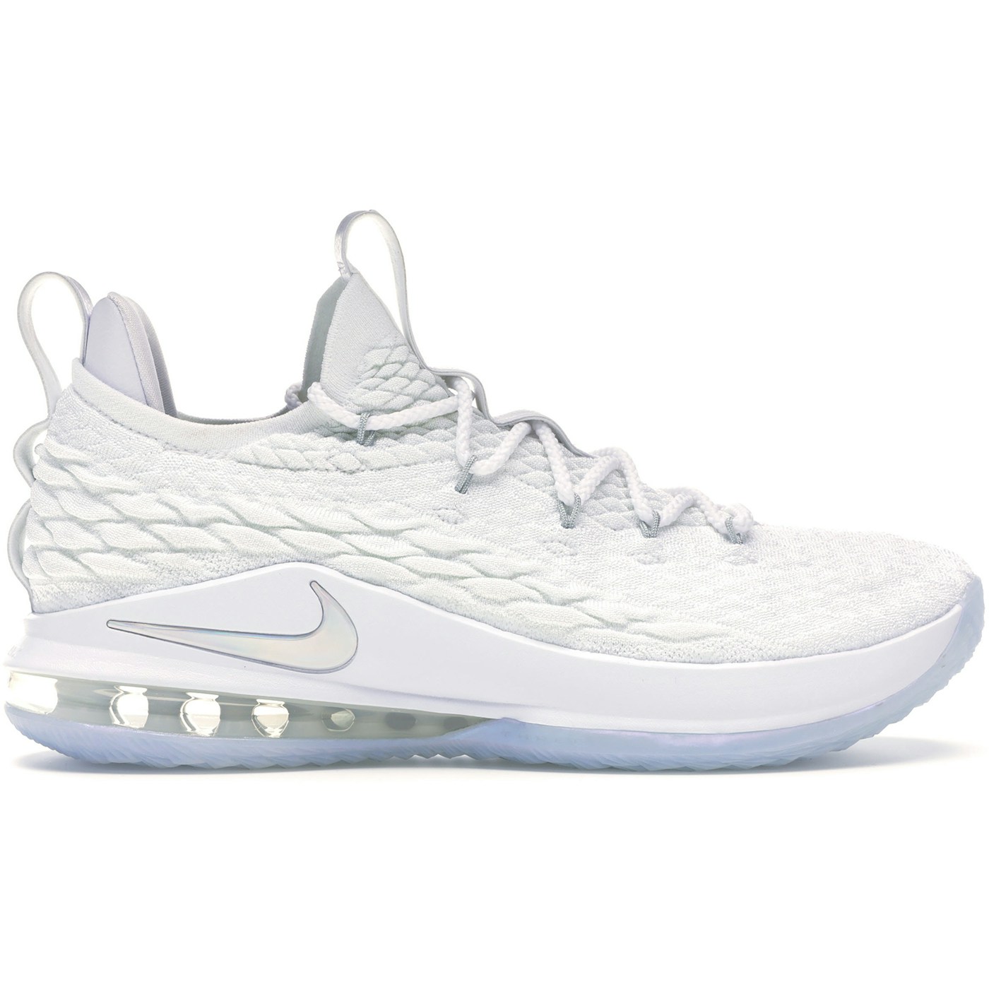 Nike LeBron 15 Low White Metallic Silver