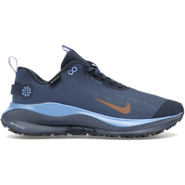 Nike React Infinity Run 4 Gore-Tex Thunder Blue Diffused Blue Royal Pulse Metallic Red Bronze (Womens)