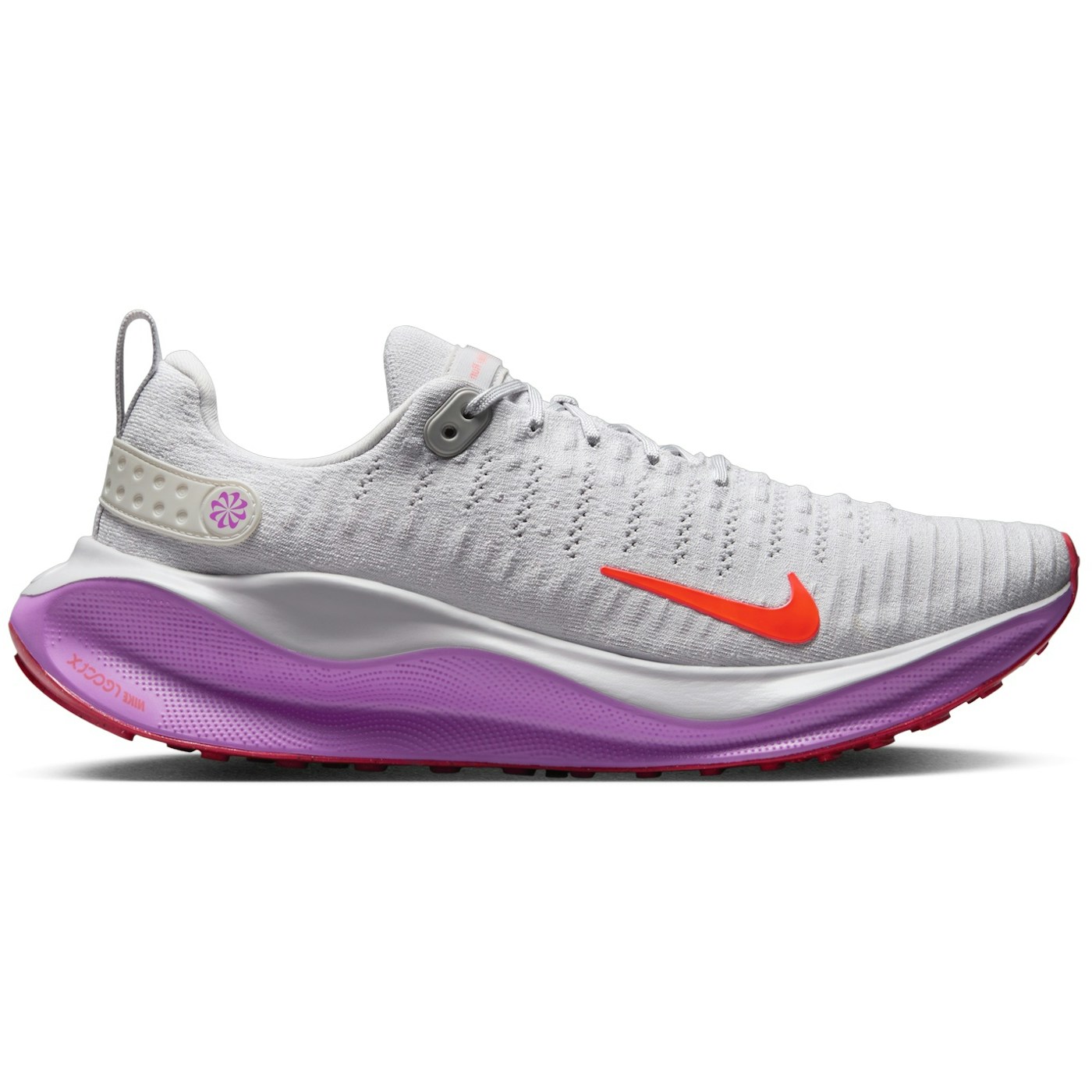 Nike React Infinity Run 4 Vast Grey Hyper Violet Bright Crimson