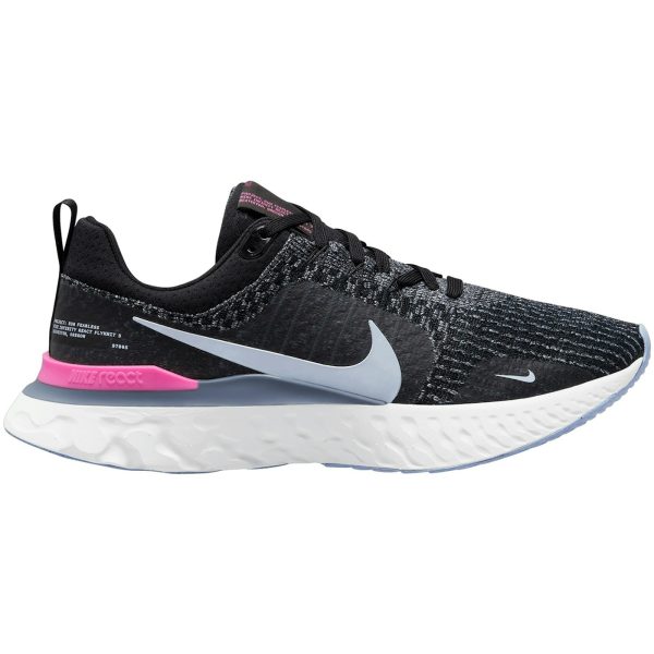 Nike React Infinity Run Black Football Grey Pink