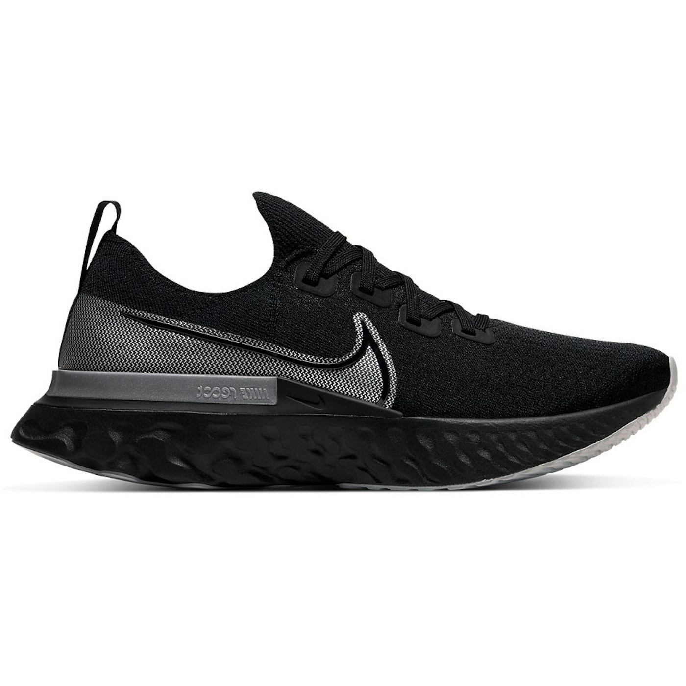 Nike React Infinity Run Black Metallic Silver 1 Nike React Infinity Run Black Metallic Silver