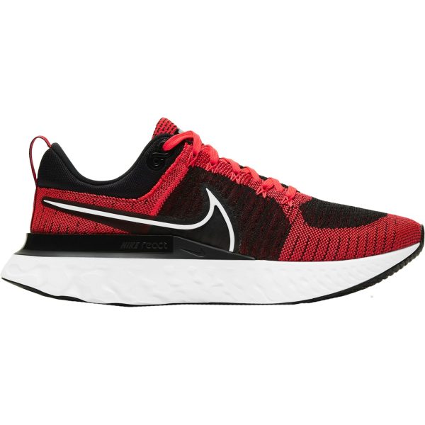 Nike React Infinity Run Flyknit 2 Black Bright Crimson