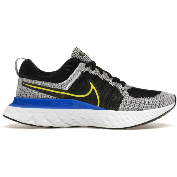 Nike React Infinity Run Flyknit 2 Black White Racer Blue Cyber